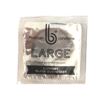 Platinum Large b condoms, 1000 case