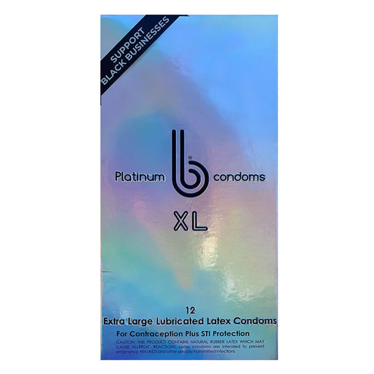 Platinum XL b condoms, 12 ct pack, 48 case