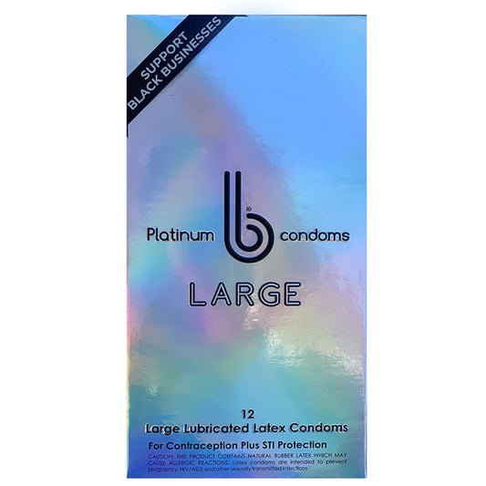 Platinum Large b condoms, 12 ct pack - 48 case